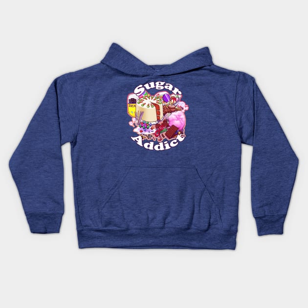 Sugar Addict Kids Hoodie by theghostfire